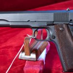 SOLD MEMORIAL DAY SPECIAL OFFERING, EXCEPTIONAL US WWII REMINGTON RAND M1911A1 US ARMY SERVICE PISTOL, MARCH 1945 PRODUCTION MINT CRISP!