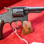 SOLD SCARCE S V MARKED LATE PRODUCTION JAN, 1945 US NAVY ISSUED SMITH & WESSON VICTORY REVOLVER, MINT CRISP!