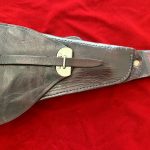 BROWNING HI POWER WOOD AND LEATHER SHOULDER STOCK…NICE REPRODUCTION