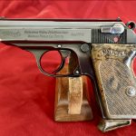 SOLD,  VERY SCARCE “W SUFFIX” VARIANT WALTHER PPK…1939 PRODUCTION, ALL ORIGINAL HIGH POLISH FINISH, MINT CRISP!