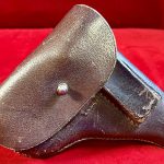 SOLD Brown Pigskin Holster for smaller 6.35/.25 Auto PISTOL, 1910 Mauser or 1913 Sauer SIZE, MINT!