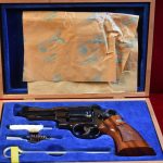 SMITH & WESSON MODEL 27-2 .357 MAGNUM 3.5 INCH IN FACTORY WOOD BOX, AS NEW IN BOX!