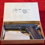 SOLD ORIGINAL US WWII REMINGTON RAND 1911A1, AUGUST 1944, MINT NEW IN ORIGINAL BOX!