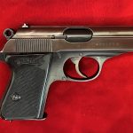 SOLD EXCEPTIONAL & STUNNING ULTRA RARE NAZI SS/RHSA ISSUE WALTHER PPK, LATE WAR 1944 5TH VARIATION, MINT NEW & APPEARS TO BE UNFIRED!