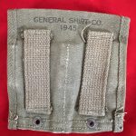 SOLD!!!  FRI SEPT 13, ORIGINAL WW2 M1 CARBINE MAG POUCH RARE MAKER “GENERAL SHIRT CO.” LATE WAR 1945!!!