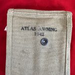FRI SEPT 13, ORIGINAL MINT VERY EARLY WW2 M1 CARBINE MAG POUCH, ATLAS AWNING 1942