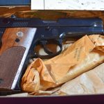 MON SEPT 30, WELL DOCUMENTED, EXTREMELY RARE (only 927 made), S&W MODEL 39 STEEL FRAME 9mm PISTOL, NIB WITH ALL THE GIBLETS, S&W SPECIAL ORDER FOR ROY JINKS!