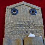 US WWI MILLS 1918 TWIN MAG POUCH FOR THE COLT M1911 SERVICE PISTOL, MINT NEW STILL WITH INSTRUCTION SHEET!