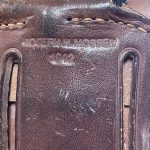 SOLD ULTRA RARE MAKER JOSEPH P MOSSER, 1942 DATED, US WWII M1916 HOLSTER FOR THE COLT M1911A1 SERVICE PISTOL, MINT CRISP CONDITION!