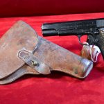 SOLD VERY RARE 1941 NAZI OCCUPATION M1914 NORWEGIAN COLT 1911, PISTOLE P14 (n), ALL MATCHING & VERY SHARP! WITH KONGSBERG ARSENAL LETTER & HOLSTER TOO!