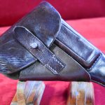 MON OCT 14, DARK BROWN AKAH HOLSTER FOR THE WALTHER PP PISTOL, MINT CRISP!