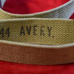 MINT UN-ISSUED 1944 KHAKI CANVAS M1 GARAND SLING, MARKED 44 AVERY, MINT ORIGINAL!