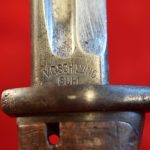 SOLD 1905 DATED V.C. SHILLING GERMAN ARMY QUILL-BACK BAYONET FOR THE GEW 98 MAUSER RIFLE...WITH RARE EARLY WAR STEEL SCABBARD!