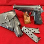 SOLD - TUE JAN 21,  EXCEPTIONAL RSHA/SS CONTRACT VARIATION 3 WALTHER PP PISTOL, FULL COMPLETE RIG WITH BOTH (2) MATCHING NUMBERED MAGS, STUNNING RARITY!