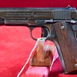SOLD US WWI COLT 1911 US ARMY PISTOL, “BLACK ARMY” VARIANT, 100% ORIGINAL, SHIPPED TO FRANCE JULY, 1918, NICE!