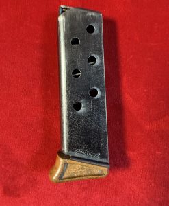 WED MAY 7, RARE PREWAR EARLY BLUED BANNER ONLY WALTHER PPK FINGER REST MAGAZINE…WW2