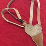 WED MAY 7, POST WAR LEATHER SHOULDER HOLSTER FOR THE WALTHER PPK, OR SIMILAR TYPE SMALL CALIBER PISTOL