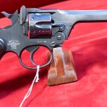 SOLD  VERY CHOICE & SCARCE, BRITISH RAF ISSUED, 1938 PRODUCTION ENFIELD No2 MkI .38/200 SERVICE REVOLVER, UN-ALTERED HAMMER & VERY CRISP!