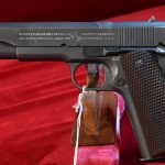 FRI SEP 26, US WWII COLT 1911A1 US ARMY PISTOL JUNE, 1942 PRODUCTION, WB CARTOUCHED, MATCHING SLIDE, VERY SHARP!