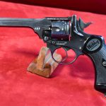 THU JUN 19, SCARCE EARLY 1941 BRITISH WWII MILITARY ISSUE WEBLEY MARK IV .38/200 REVOLVER, MINT SHARP, PROBABLY SOE AGENT ISSUE FOR USE IN NAZI OCCUPIED EUROPE!