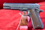 TUE JUL 15, RARE & VERY EARLY JAN 1943, PRODUCTION 1st SLIDE LOGO VARIANT REMINGTON RAND 1911A1 U.S. ARMY PISTOL, VERY SHARP!