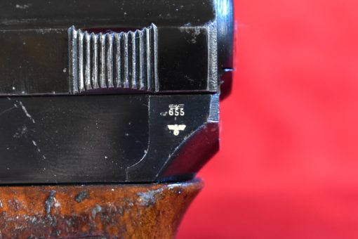 WED JUL 30, GERMAN ARMY EARLY WWII MODEL 1934 MAUSER PISTOL NAZI ARMY EAGLE/655 PROOFED WITH TEST EAGLE, MINT SHARP! - Image 4