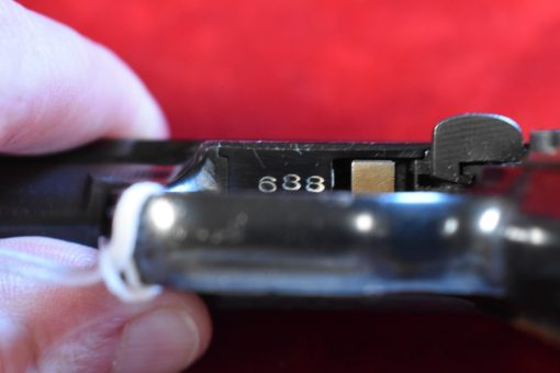 WED JUL 30, GERMAN ARMY EARLY WWII MODEL 1934 MAUSER PISTOL NAZI ARMY EAGLE/655 PROOFED WITH TEST EAGLE, MINT SHARP! - Image 9