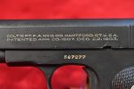 MON JUL 28, RARE US WWII US PROPERTY MARKED 1903 COLT POCKET HAMMERLESS PISTOL, LATE 1944 PRODUCTION, NOT BRITISH PROOFED, MINTY! WITH COLT LETTER TOO! - Image 8