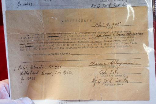 MON JUL 21, VERY RARE KOMMER MODEL 4 WITH CAPTURE PAPERS TOO! - Image 3
