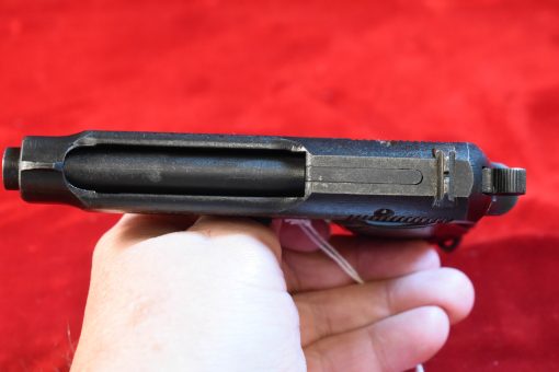 TUE JUL 29, EXCEPTIONAL 1944 NAZI ISSUED 1935 BERETTA PISTOL, “4UT” INSPECTED PHOSPHATE FINISH, RARE FLAT MAG, MINT CRISP! - Image 10