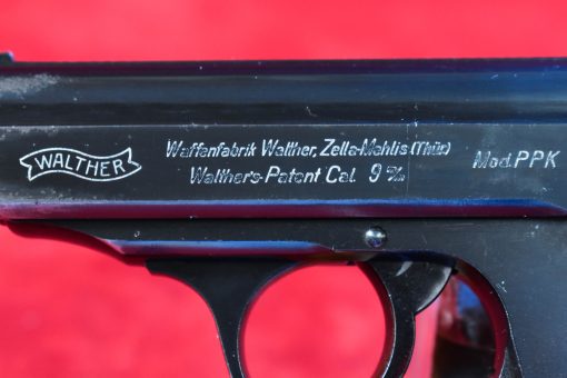 TUE JUL 15, EXTREMELY RARE 1940 WARTIME, WALTHER PPK PISTOL, 9mm KURZ...(.380 AUTO), BOTTOM RELEASE MAG, MINT SHARP! - Image 4