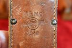 WED JUL 30, US WWII SCARCE 1943 IMPERIAL BLADE MARKED, M3 FIGHTING KNIFE WITH 1943 BARWOOD M6 LEATHER SCABBARD, COLLECTOR GRADE!