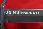 WED JUL 30, US WWII SCARCE 1943 IMPERIAL BLADE MARKED, M3 FIGHTING KNIFE WITH 1943 BARWOOD M6 LEATHER SCABBARD, COLLECTOR GRADE! - Image 2