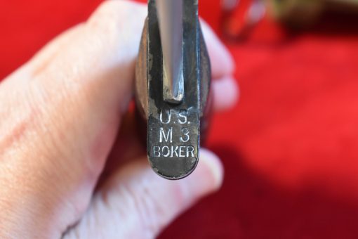 THU JUL 24, US WWII SCARCE MAKER, AERIAL GUARD MARKED, M3 FIGHTING KNIFE WITH M8 SCABBARD, MINT COLLECTOR GRADE! - Image 1
