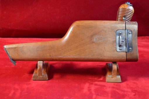 WED JULY 16, EXCEPTIONAL MAUSER MODEL 1930 BROOMHANDLE PISTOL, STILL WITH ORIGINAL MAUSER STOCK, MINT CRISP STUNNING! - Image 12