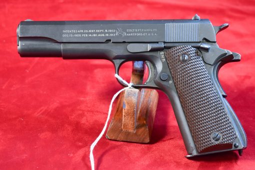 MON JUL 28, US WWII COLT 1911A1 US ARMY PISTOL, SEPT, 1944 PRODUCTION, 100% CORRECT & ORIGINAL, MINT CRISP! - Image 1