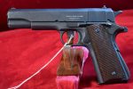 MON JUL 28, SCARCE VERY EARLY MAY,1943 PRODUCTION ITHACA 1911A1 U.S. ARMY SERVICE PISTOL, DULITE FINISH & EARLY FEATURES, VERY SHARP!