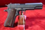 MON JUL 28, SCARCE VERY EARLY MAY,1943 PRODUCTION ITHACA 1911A1 U.S. ARMY SERVICE PISTOL, DULITE FINISH & EARLY FEATURES, VERY SHARP! - Image 3