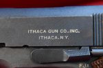 MON JUL 28, SCARCE VERY EARLY MAY,1943 PRODUCTION ITHACA 1911A1 U.S. ARMY SERVICE PISTOL, DULITE FINISH & EARLY FEATURES, VERY SHARP! - Image 4