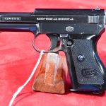 SOLD VERY SCARCE MAUSER MODEL 1934 PISTOL, NAZI POLICE EAGLE/L MARKED, ONLY 1500 ISSUED, MINT CRISP, MATCHING MAG TOO!