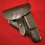 FRI JULY 18 ULTRA RARE EARLIEST STYLE (1932) AKAH HOLSTER FOR EARLY PRODUCTION WALTHER PPK PISTOLS, MINT SCREAMER!
