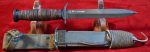 FRI JUL 25, US WWII SCARCE IMPERIAL BLADE MARKED, M3 FIGHTING KNIFE WITH BLACK SPACERS & M8 SCABBARD, COLLECTOR GRADE! - Image 2