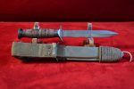 FRI JUL 25, US WWII SCARCE IMPERIAL BLADE MARKED, M3 FIGHTING KNIFE WITH BLACK SPACERS & M8 SCABBARD, COLLECTOR GRADE! - Image 4