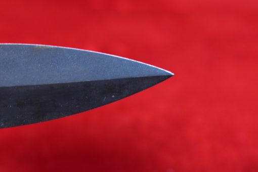 THU JUL 24, US WWII SCARCE MAKER, KINFOLKS GUARD MARKED, M3 FIGHTING KNIFE WITH M8 SCABBARD, MINT COLLECTOR GRADE! - Image 6