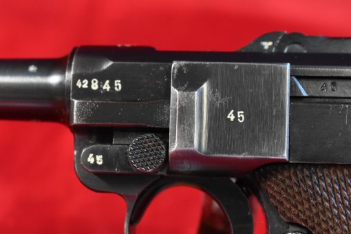 THU JUL 17, VERY SCARCE & UNUSUAL GERMAN WWII 1940/BYF, NON-STANDARD, OUT OF SEQUENCE P.08 LUGER PISTOL, MATCHING & MINT, JAN STILL PAGE 22! - Image 6