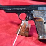 SOLD , WALTHER JAEGER MODEL OLYMPIA PISTOLE, .22LR, WARTIME PRODUCTION, MINT CRISP STUNNING!