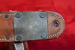 FRI JUL 25, US WWII SCARCE 1943 PAL BLADE MARKED, M3 FIGHTING KNIFE WITH 1943 MOOSE CO. M6 LEATHER SCABBARD, COLLECTOR GRADE! - Image 8