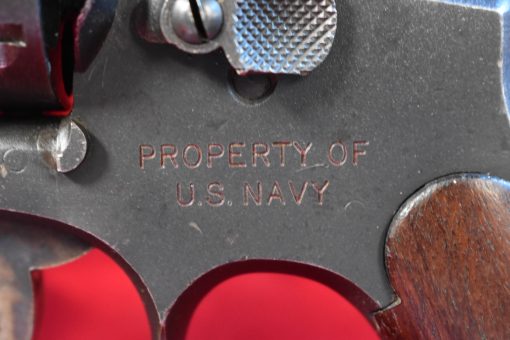 TUE JUL 15, SCARCE US WWII US NAVY “RED LETTER” SMITH & WESSON VICTORY MODEL REVOLVER, MATCHING & SHARP! - Image 1