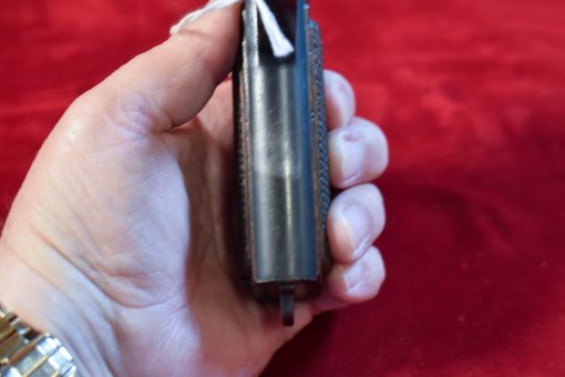 THU AUG 21, SCARCE, STEYR HAHN MODEL 1912 PISTOL, NAZI POLICE “EAGLE/L”, 9m/m PARABELLUM, FULL RIG WITH RARELY SEEN HOLSTER, VERY SHARP! - Image 10