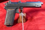 THU AUG 21, SCARCE, STEYR HAHN MODEL 1912 PISTOL, NAZI POLICE “EAGLE/L”, 9m/m PARABELLUM, FULL RIG WITH RARELY SEEN HOLSTER, VERY SHARP! - Image 4